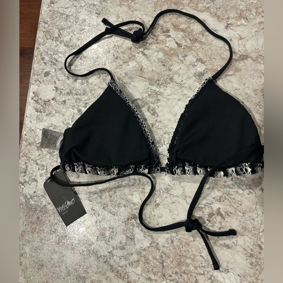Mossimo String Bikini Top Medium Crochet NWT - Picture 3 of 7